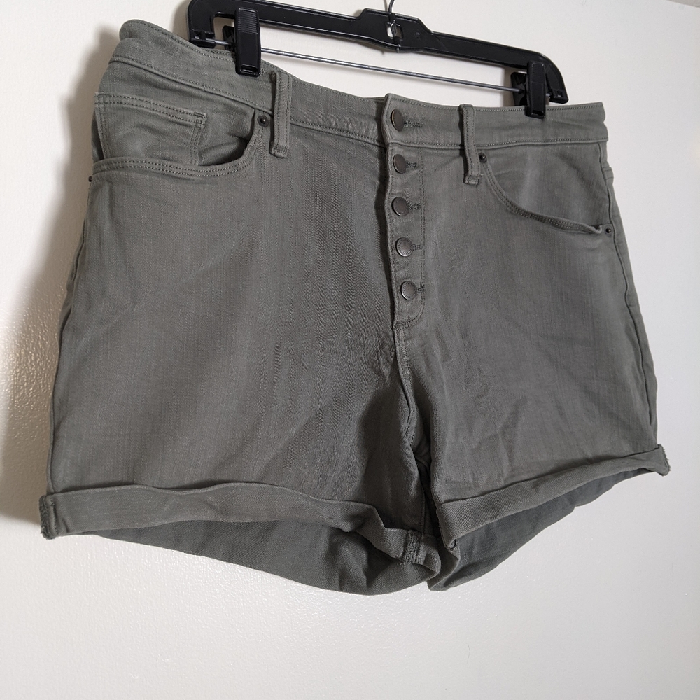 High Rise Midi Shorts